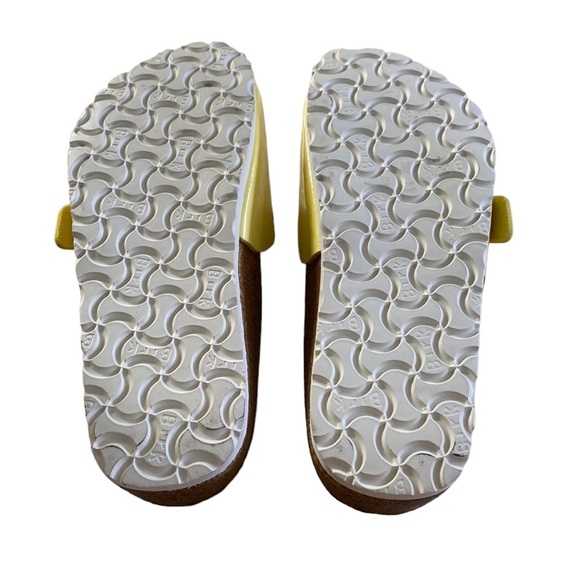 BIRKENSTOCK Shoes CATALINA BIRKO-FLOR LEMON PATENT Leather Buckle at uppers - Picture 5 of 9